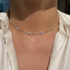 Blue Flower Vacation Necklace - Beach & Summer Travel Jewelry for Women