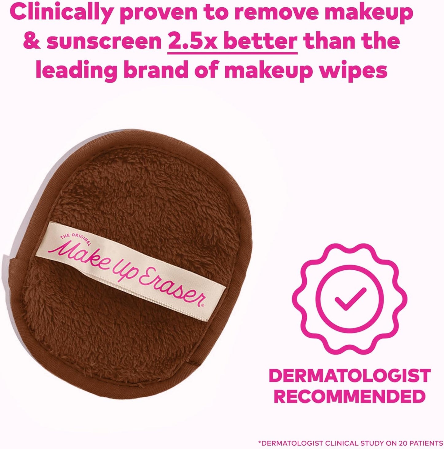 The Original Makeup Eraser, 7-Tage-Set, Entfernt Sämtliches Make-Up Nur Mit Wasser, Einschließlich Wasserfester Wimperntusche, Eyeliner, Foundation, Lippenstift Und Mehr!