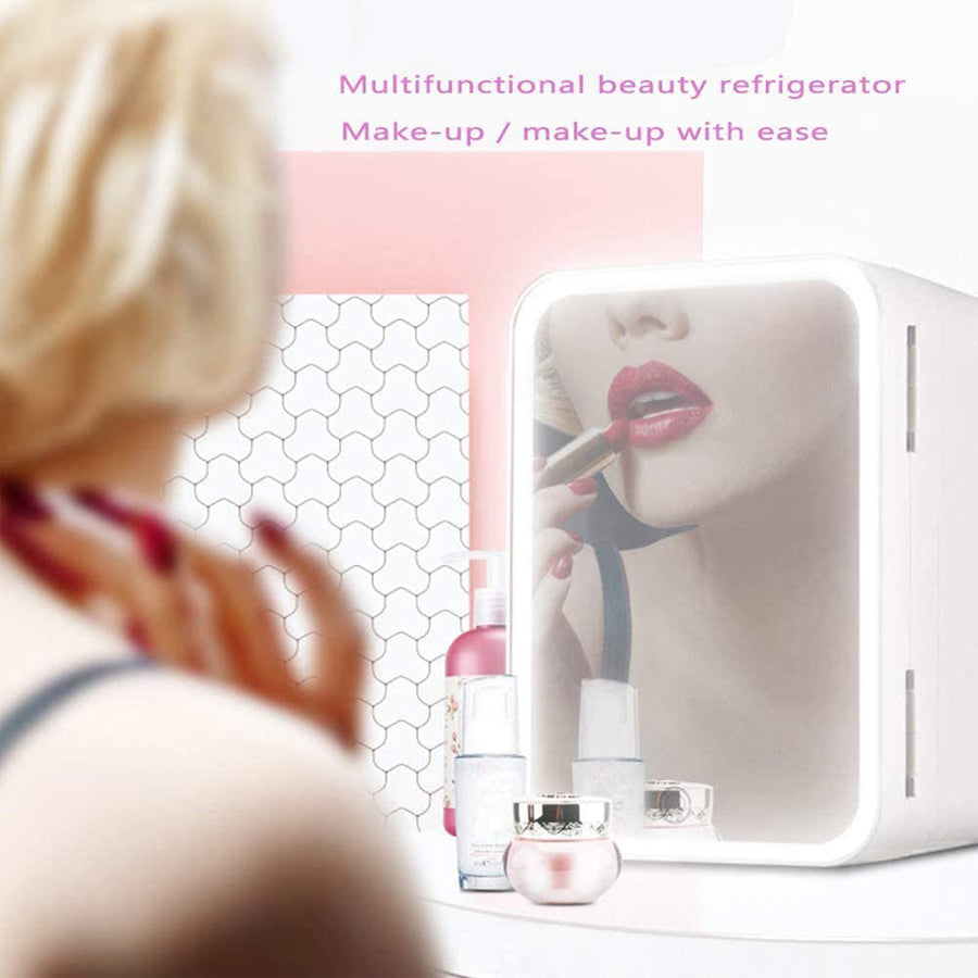 Mini Makeup Fridge: Skincare & Cosmetic Refrigerator (Cooler & Warmer)
