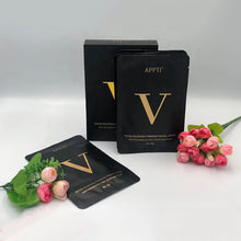 V Line Lifting Mask, Doppelkinn Entferner Gesichtsmaske, V-Form Feuchtigkeitsmaske Für Firming Moisturizing Gesichtspflege 5 Stücke