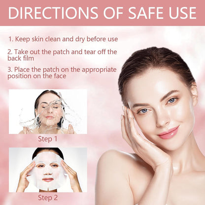 Bio-Collagen Real Deep Mask, 4 Stück Anti-Falten Lifting Gesichtsmaske, Bio-Collagen Mask Overnight, Bio Collagen Mask, Feuchtigkeitsspendende Gesichtsmaske Für Alle Haut