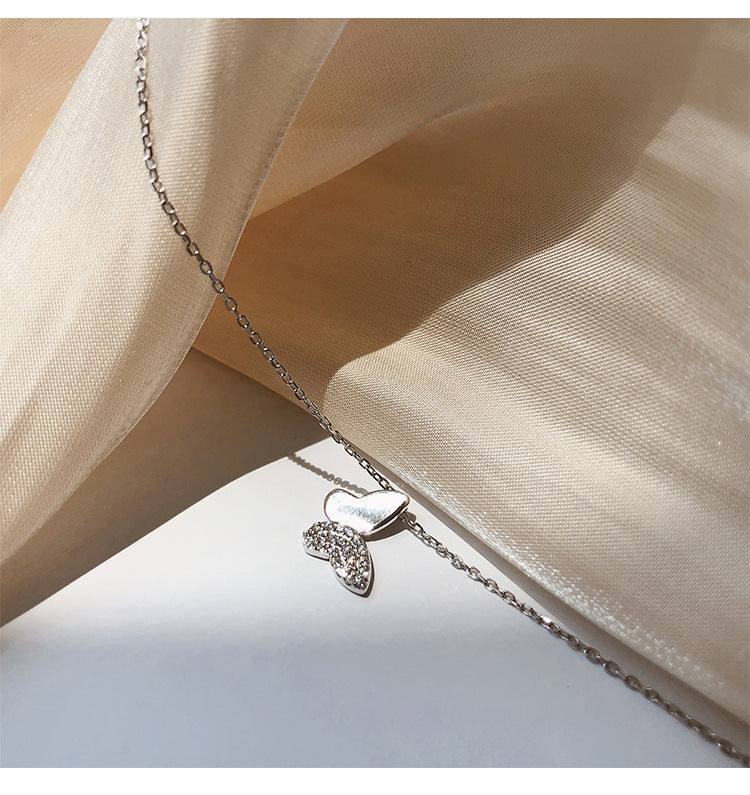 Genuine 925 Sterling Silver Butterfly Necklace