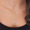 Retro Cross Pendant Necklace - Trendy Exaggerated Clavicle Chain for Women