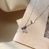Genuine 925 Sterling Silver Butterfly Necklace