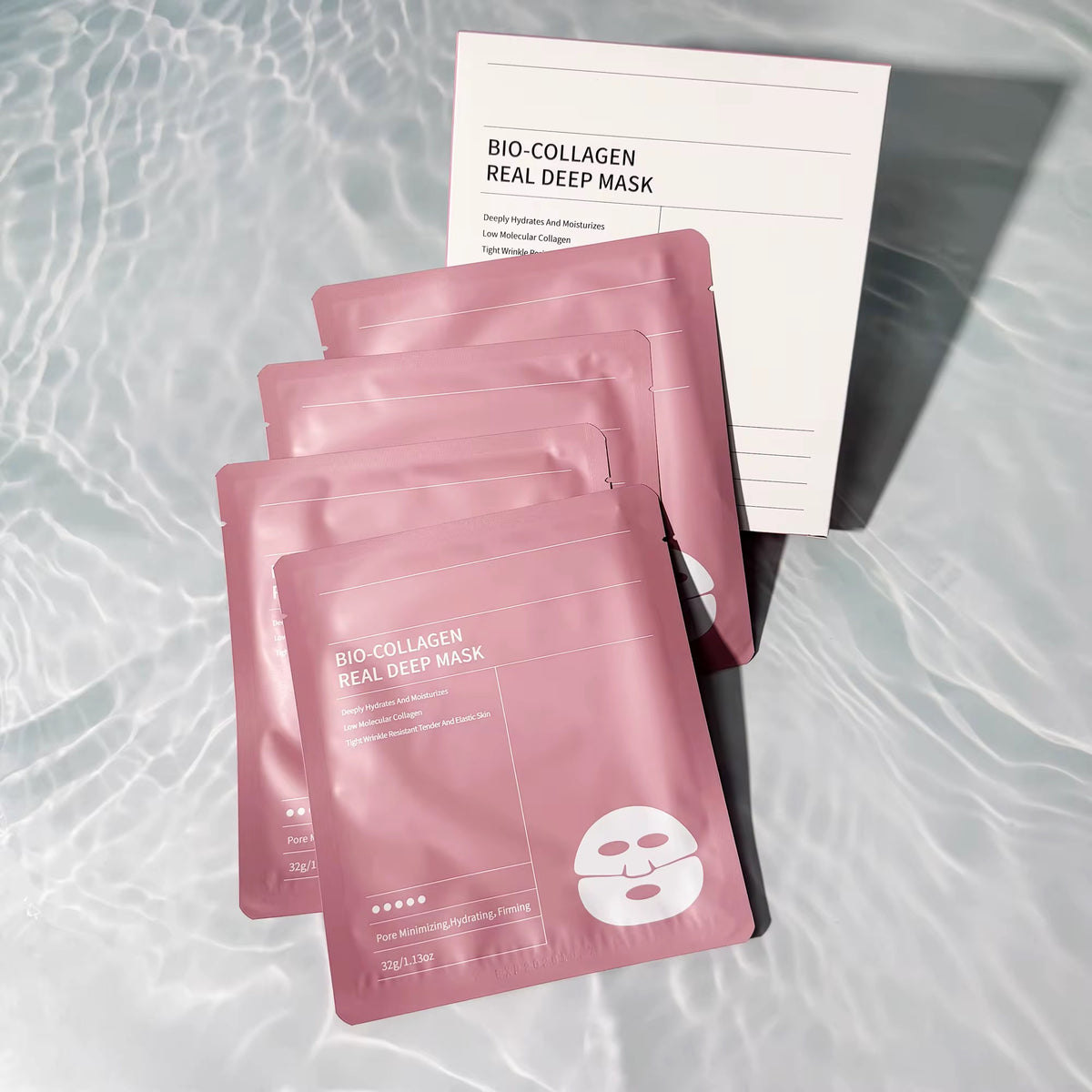 VALİESSA Bio-Collagen Real Deep Mask - Tiefenhydrierende Kollagen Gesichtsmaske gegen Poren