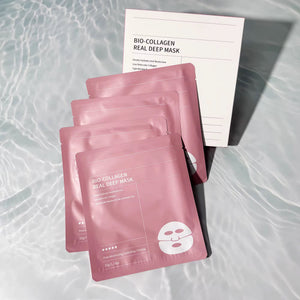 VALİESSA Bio-Collagen Real Deep Mask - Tiefenhydrierende Kollagen Gesichtsmaske gegen Poren
