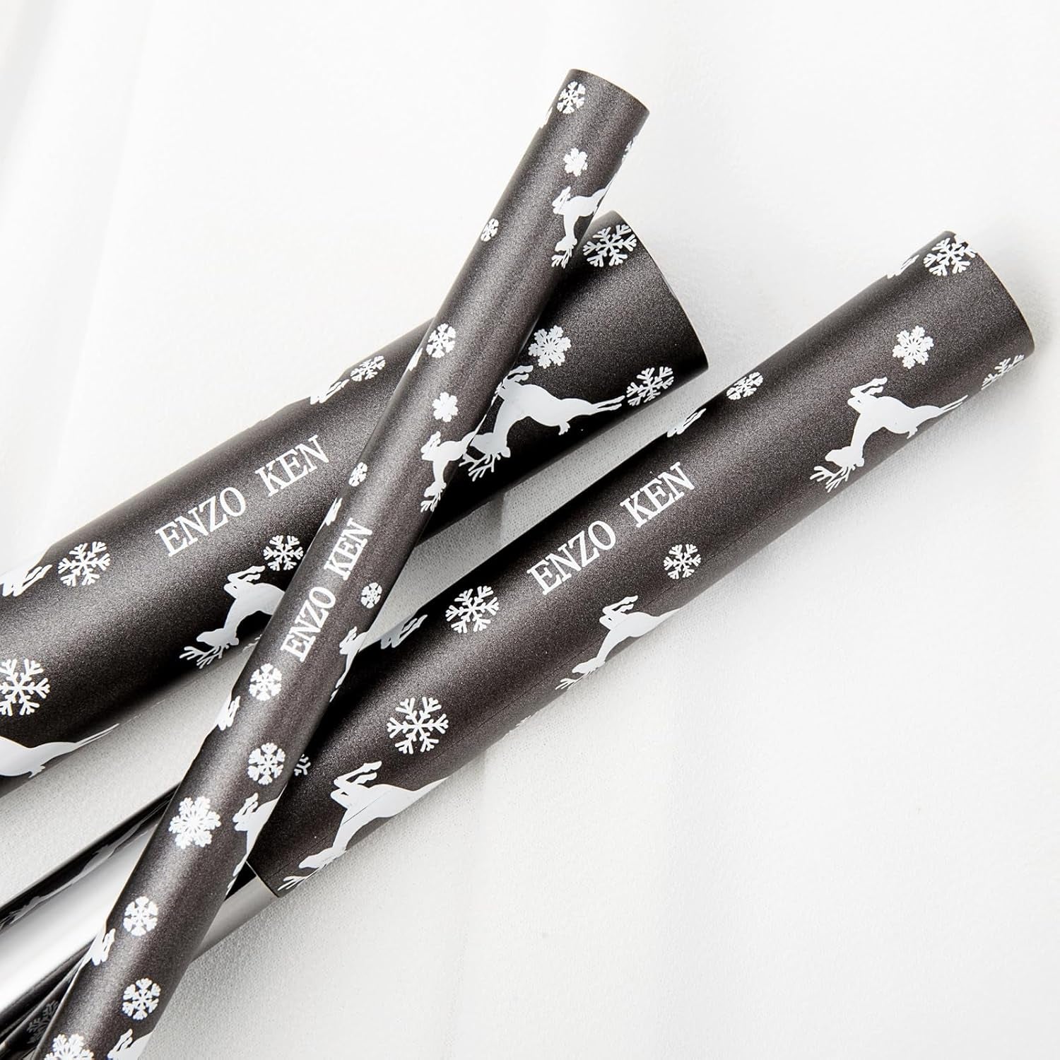 Natürliches Ziegenhaar Make-Up Pinsel Set Mit Kosmetiktasche, 10 Stück Extra Weiches Haar Lidschatten Pinsel Set Für Gesicht, Augen, Schneeflocke Rentier Weihnachten Geschenk Set.