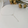 Genuine Freshwater Pearl Necklace - Dainty Sterling Silver Clavicle Chain