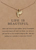 Boho Multi-Layer Moon Necklace - Elegant Gold Wafer Pendant for Women
