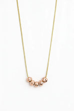 Stainless Steel Rose Gold Beaded Necklace for Women