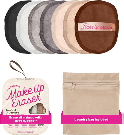 The Original Makeup Eraser, 7-Tage-Set, Entfernt Sämtliches Make-Up Nur Mit Wasser, Einschließlich Wasserfester Wimperntusche, Eyeliner, Foundation, Lippenstift Und Mehr!