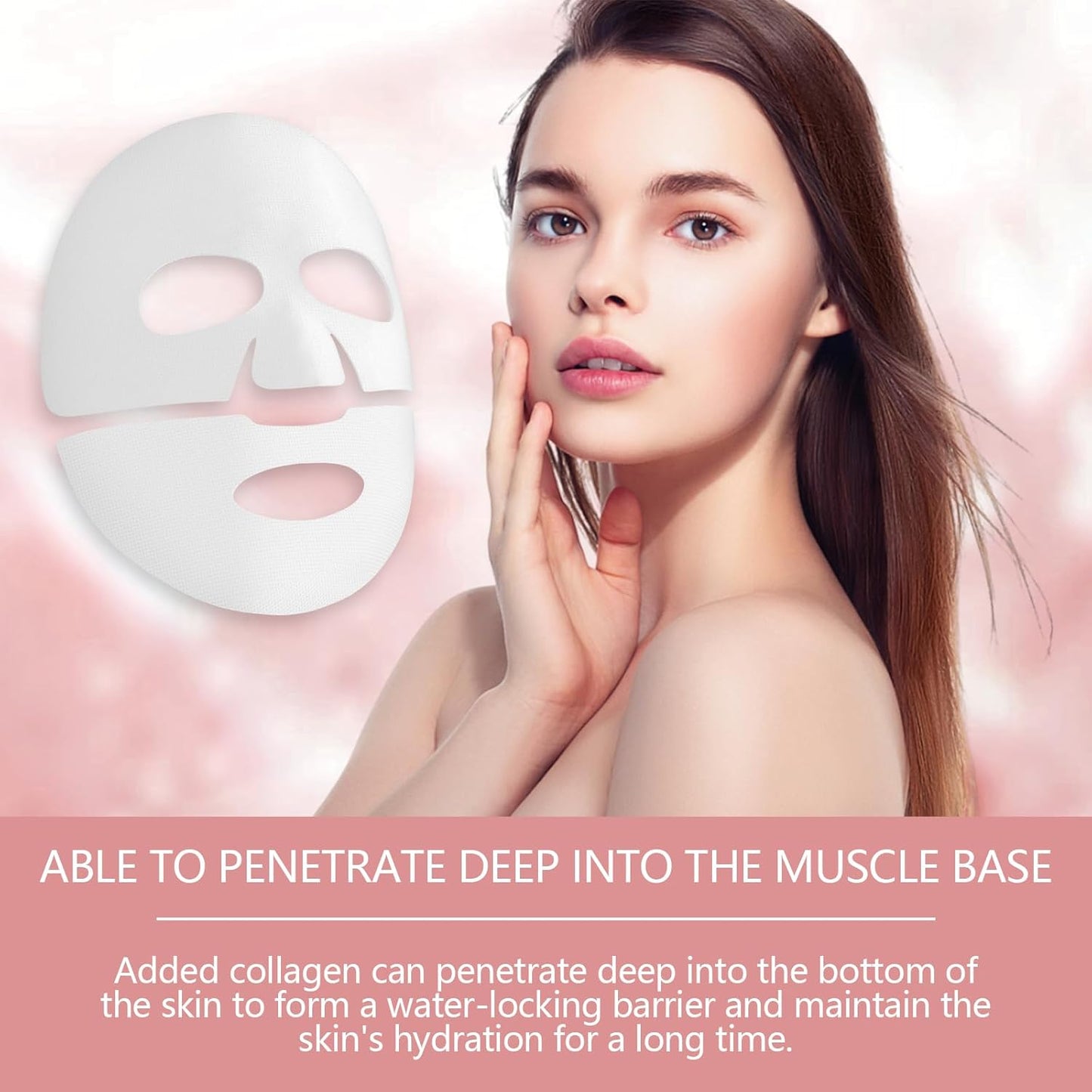 Bio-Collagen Real Deep Mask, 4 Stück Anti-Falten Lifting Gesichtsmaske, Bio-Collagen Mask Overnight, Bio Collagen Mask, Feuchtigkeitsspendende Gesichtsmaske Für Alle Haut