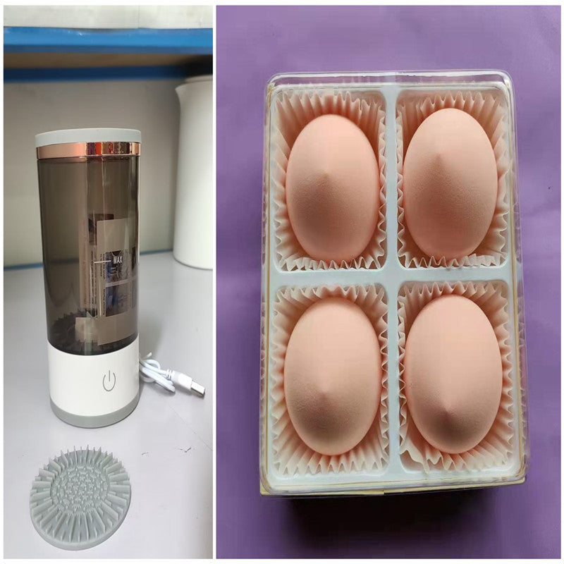Automatic Electric Makeup Brush Cleaner - Portable USB Charging Brush Cleaning Machine