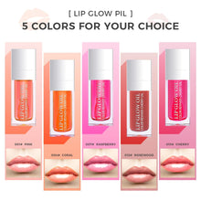 Ofanyia Hydrating Lip Glow Oil, Plumping Lip Gloss Tinted Lip Balm Transparent Lip Care, Long Lasting Hydrating Lip Gloss Tinted Lip Non-Sticky, Lip Tint Lip Care Oil