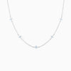 Blue Flower Vacation Necklace - Beach & Summer Travel Jewelry for Women