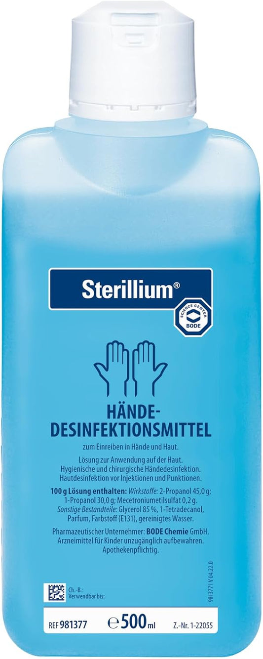 Sterillium: Alkoholisches Hände-Desinfektionsmittel Mit Sehr Guter Hautverträglichkeit, 500Ml