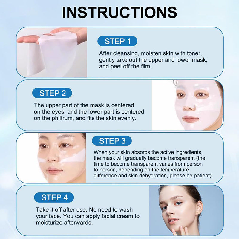 VALİESSA Bio-Collagen Real Deep Mask - Tiefenhydrierende Kollagen Gesichtsmaske gegen Poren
