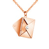 Envelope Secret Message Necklace - Love Letter Pendant Gift for Her