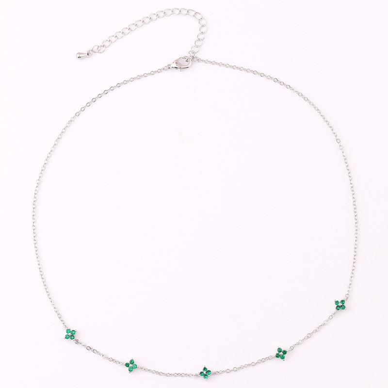 Blue Flower Vacation Necklace - Beach & Summer Travel Jewelry for Women