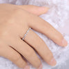 Chic Thin Rings with Cubic Zirconia for Women Simple Stylish Daily Wear Finger Accessories Stackable Statement Jewelry