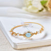 Vintage Gold Braided Pearl Bracelet - Handmade Gold-Plated Cuff for Women