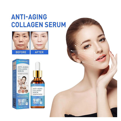 Serum Soforteffekt Gesicht, Anti-Aging Serum, Face Serum, Gesichtsserum, Olavita Serum, Kollagenverstärkendes Anti-Aging-Serum Für Alle Hauttypen (4 Stück)