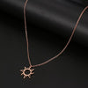 316L Stainless Steel Necklace Plated Ethnic Sun Totem Pendent Necklaces for Charm Women Birthday Party Fashion Jewelry
