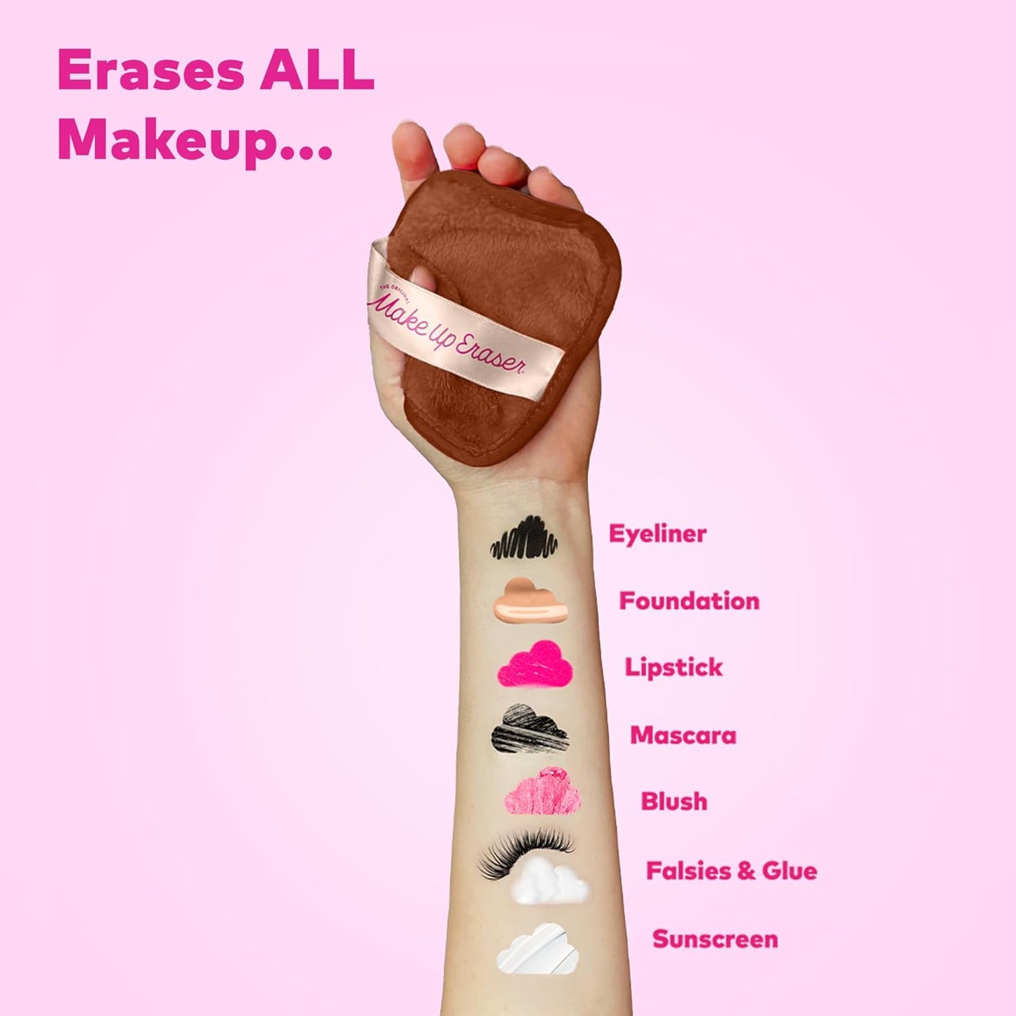 The Original Makeup Eraser, 7-Tage-Set, Entfernt Sämtliches Make-Up Nur Mit Wasser, Einschließlich Wasserfester Wimperntusche, Eyeliner, Foundation, Lippenstift Und Mehr!
