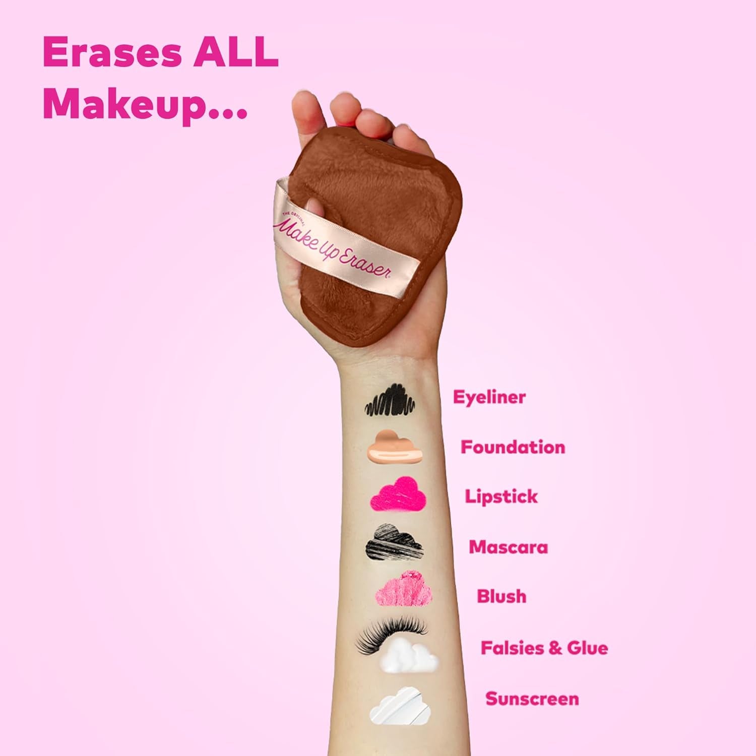 The Original Makeup Eraser, 7-Tage-Set, Entfernt Sämtliches Make-Up Nur Mit Wasser, Einschließlich Wasserfester Wimperntusche, Eyeliner, Foundation, Lippenstift Und Mehr!