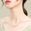 Magnetic Folding Heart Clover Necklace - 2-in-1 Retro Jewelry for Women