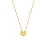 Stainless Steel Clover Necklace - Luxury Crystal Heart Pendant for Women