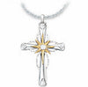 Octagonal Star Cross Necklace - Vintage Alloy Pendant Jewelry for Women