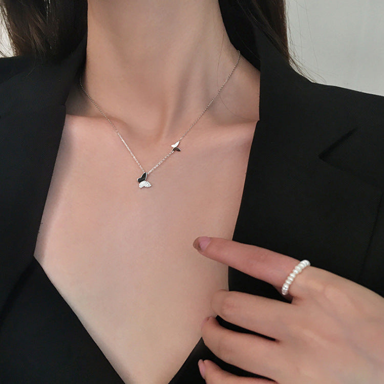 Genuine 925 Sterling Silver Butterfly Necklace