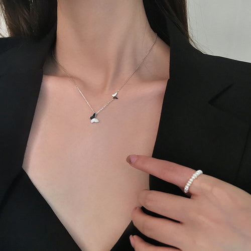 Genuine 925 Sterling Silver Butterfly Necklace
