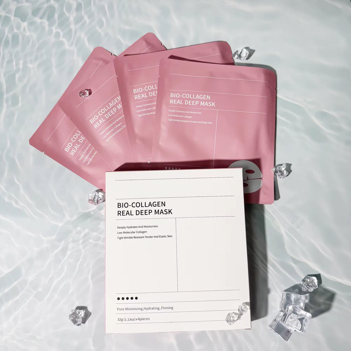 VALİESSA Bio-Collagen Real Deep Mask - Tiefenhydrierende Kollagen Gesichtsmaske gegen Poren