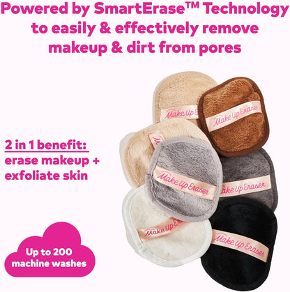 The Original Makeup Eraser, 7-Tage-Set, Entfernt Sämtliches Make-Up Nur Mit Wasser, Einschließlich Wasserfester Wimperntusche, Eyeliner, Foundation, Lippenstift Und Mehr!