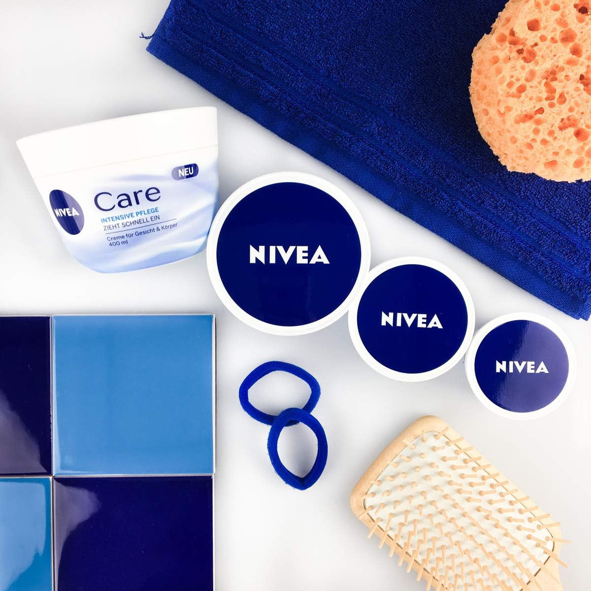 NIVEA Care Creme, Schnell Einziehende Creme Für Gesicht Und Körper, Feuchtigkeitsspendende NIVEA Creme Für Ein Zartes Und Glattes Hautgefühl (200 Ml)