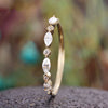 Chic Thin Rings with Cubic Zirconia for Women Simple Stylish Daily Wear Finger Accessories Stackable Statement Jewelry