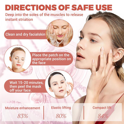 Bio Collagen Mask Korean, Koreanische Gesichtsmaske, Glass Skin Mask, Overnight Collagen, Feuchtigkeitsmaske Gesicht, Feuchtigkeitsspendend, Lifting Und Anti-Aging, 4 Stück