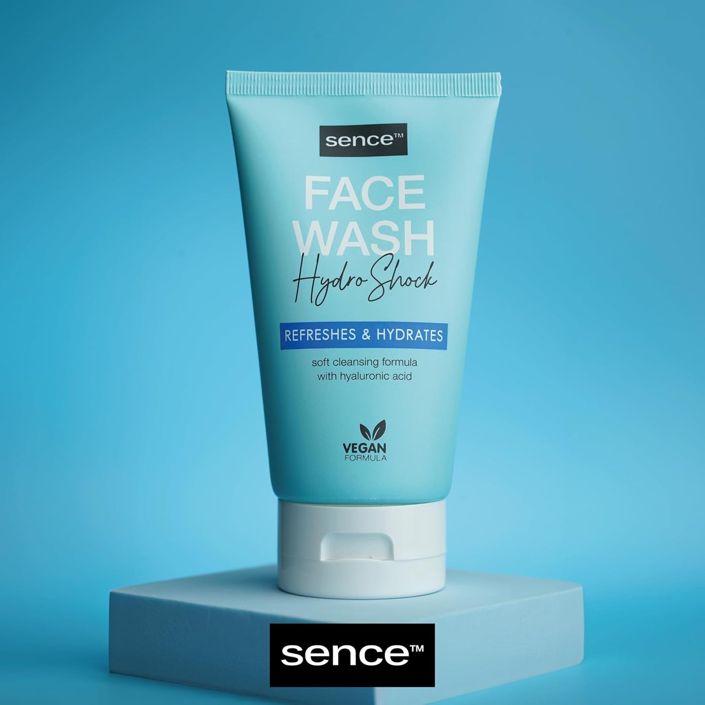 Sence Hydro Shock Gesichtswaschgel, Beauty Face Wash Face Care, Vegan Kosmetik Mit Rizinusöl, Glycerin Und Panthenol, Tägliche Gesichtspflege Für Männer Und Frauen 1Er Pack (1 X 150Ml)