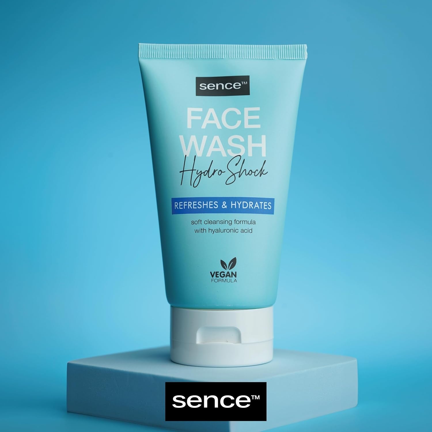 Sence Hydro Shock Gesichtswaschgel, Beauty Face Wash Face Care, Vegan Kosmetik Mit Rizinusöl, Glycerin Und Panthenol, Tägliche Gesichtspflege Für Männer Und Frauen 1Er Pack (1 X 150Ml)