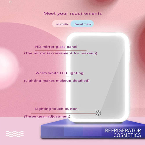 Mini Makeup Fridge: Skincare & Cosmetic Refrigerator (Cooler & Warmer)
