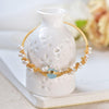 Vintage Gold Braided Pearl Bracelet - Handmade Gold-Plated Cuff for Women
