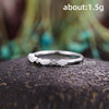 Chic Thin Rings with Cubic Zirconia for Women Simple Stylish Daily Wear Finger Accessories Stackable Statement Jewelry