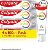 Colgate Total Original Toothpaste for Cavity and Plaque Protection, Enamel Shield, 4x100ml