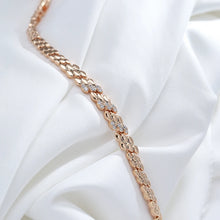 Fashion 585 Rose Gold Color Bracelet for Women Luxury Natural Zircon Bride Fine Wedding Daily Fine Jewelry 2022 New