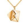 Envelope Secret Message Necklace - Love Letter Pendant Gift for Her