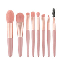 Makeup Pinselset, 8 Stück Make up Set Foundation Schminkpinsel Lidschatten Concealer Eyeliner Brush Augenbrauen Kosmetikpinsel (Rosa)