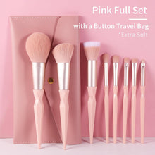 Veganes Make up Pinsel Set Professional, Diamant Make up Pinsel Set Mit Handtasche, Rosa Kosmetikpinsel Make up Set, Bunte Make up Pinsel Vegan, Rosa Make up Pinsel Set. (Re.P)