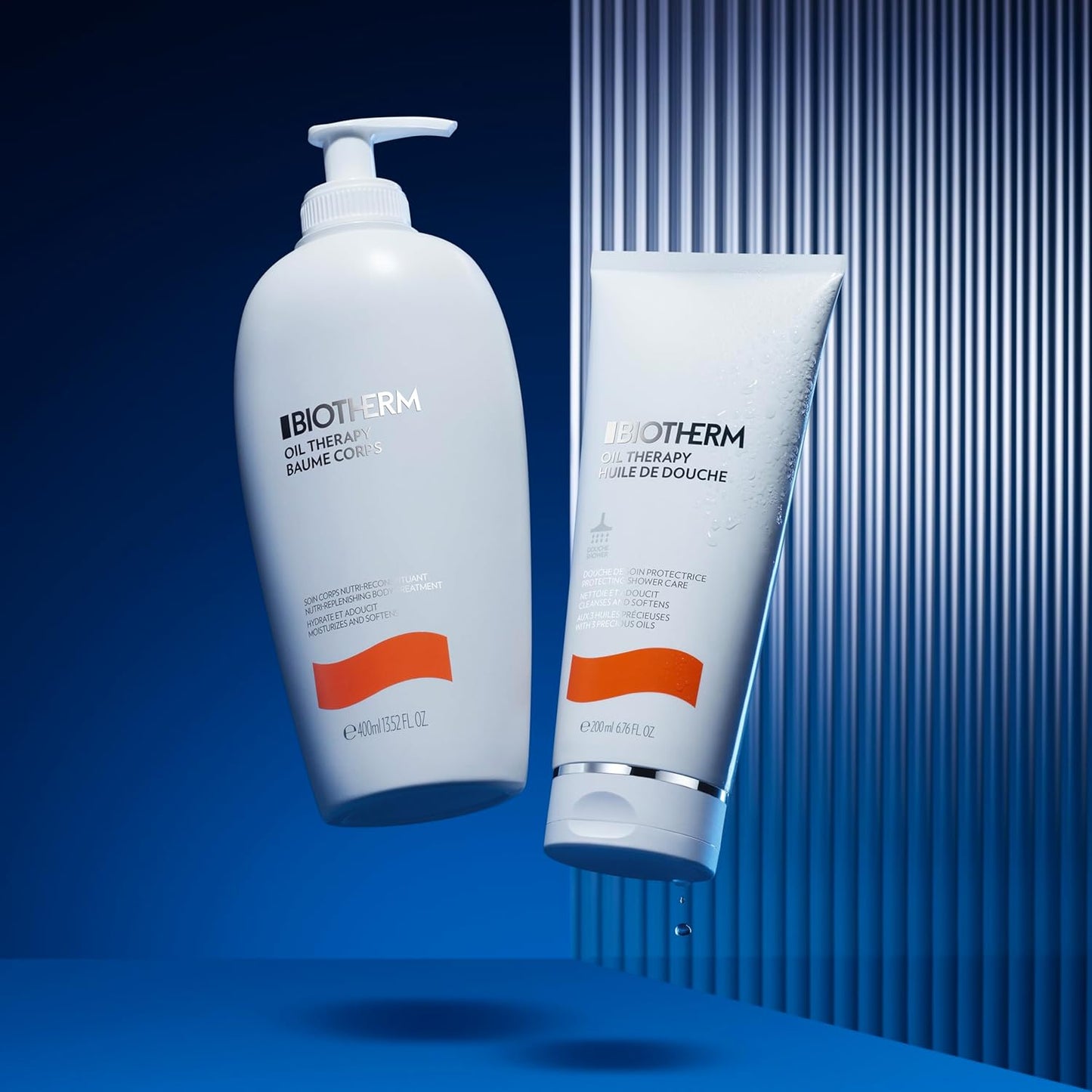 Biotherm Oil Therapy Baume Corps Bodylotion, Mit Wertvollen Ölen, Für Intensive Feuchtigkeitspflege, Körperlotion Speziell Für Raue Und Trockene Haut, Nährende Skincare, 400 Ml